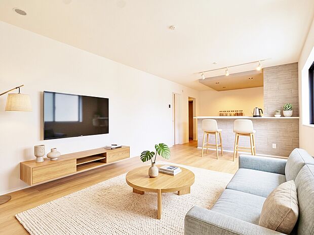 【配置してある家具や小物はCGによるイメージです。】【Livingroom】リビング