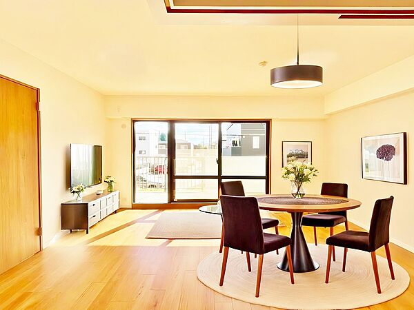 【配置してある家具や小物はCGによるイメージです。】【Livingroom】リビングルーム