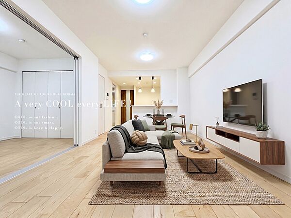 【配置してある家具や小物はCGによるイメージです。】【Livingroom】リビングルーム