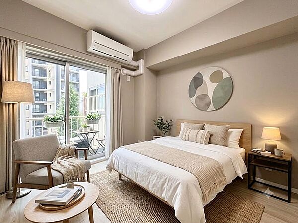 【配置してある家具や小物はCGによるイメージです。】【Bedroom】居室