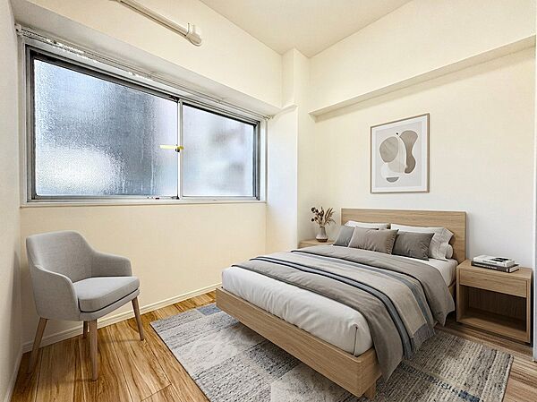 【配置してある家具や小物はCGによるイメージです。】【Bedroom】居室