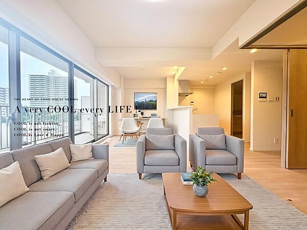 【配置してある家具や小物はCGによるイメージです】 【Livingroom】リビング