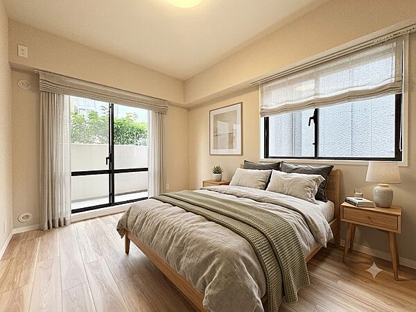 【配置してある家具や小物はCGによるイメージです。】【Bedroom】居室