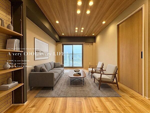 【配置してある家具や小物はCGによるイメージです。】【Livingroom】リビングルーム