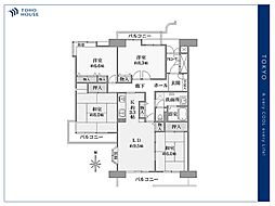 パークサイド光が丘3-3-8 4LDKの間取図画像