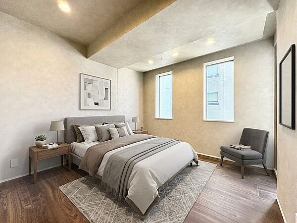 【配置してある家具や小物はCGによるイメージです。】【Bedroom】居室