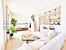 リビング/ダイニング：【配置してある家具や小物はCGによるイメージです。】【Livingroom】リビングルーム