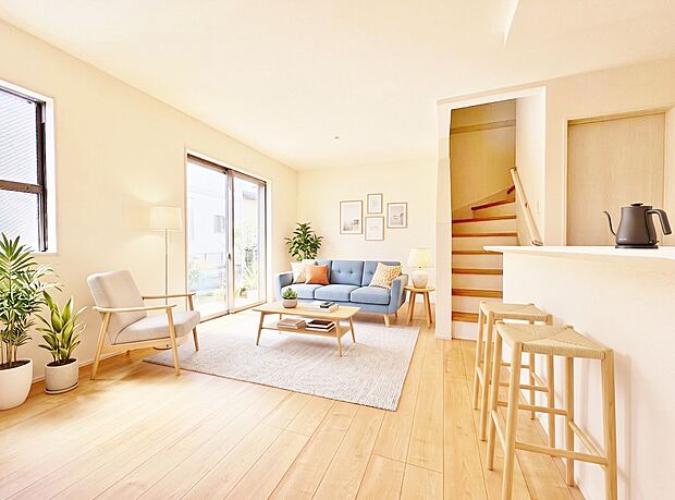 【配置してある家具や小物はCGによるイメージです。】【Livingroom】リビングルーム