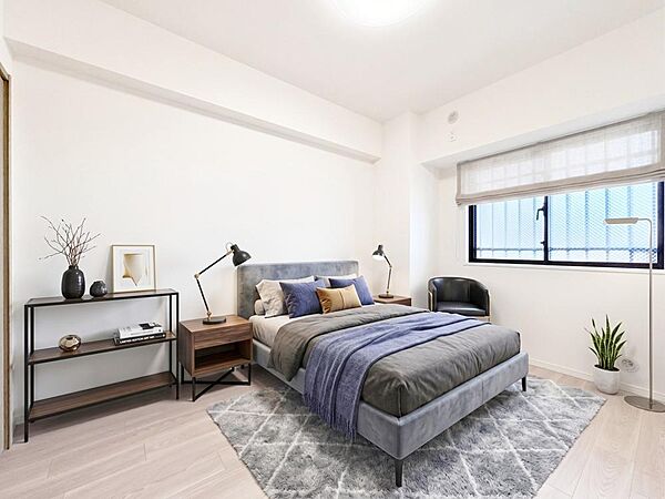 【配置してある家具や小物はCGによるイメージです】 【Bedroom】居室
