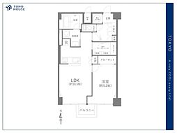 日興パレス高田馬場 1SLDKの間取図画像