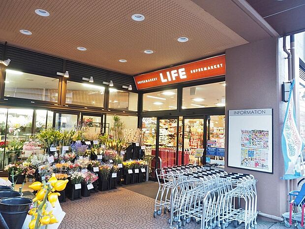 ライフ仲宿店まで約611m