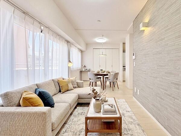 【配置してある家具や小物はCGによるイメージです。】【Livingroom】リビングルーム