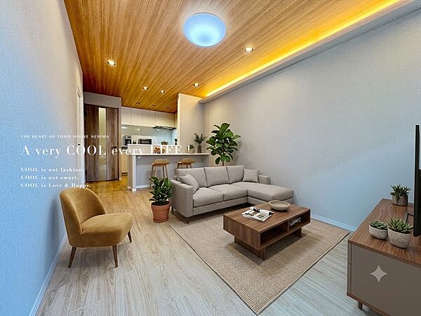 【配置してある家具や小物はCGによるイメージです。】【Livingroom】リビングルーム