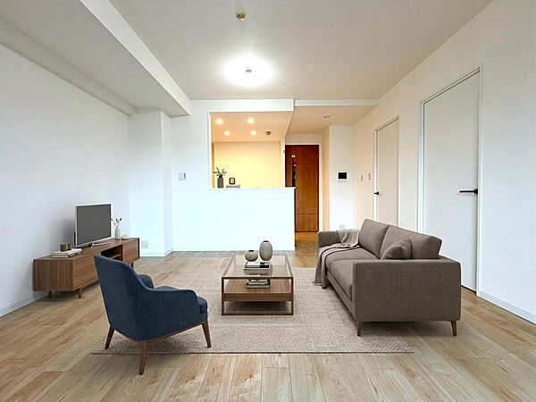 【配置してある家具や小物はCGによるイメージです。】【Livingroom】リビングルーム
