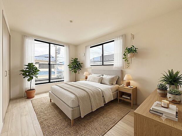 【配置してある家具や小物はCGによるイメージです】【Bedroom】居室