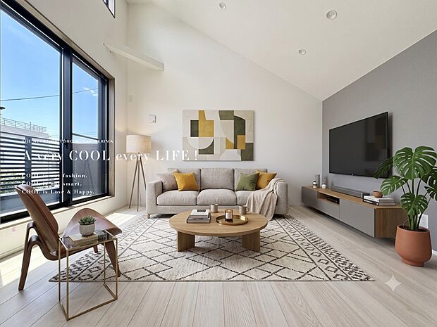 【配置してある家具や小物はCGによるイメージです。】【Livingroom】リビングルーム