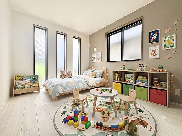 【配置してある家具や小物はCGによるイメージです。】【Bedroom】居室