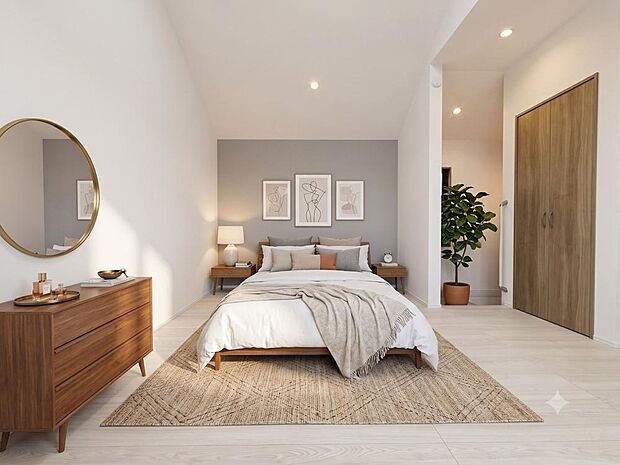 【配置してある家具や小物はCGによるイメージです。】【Bedroom】居室