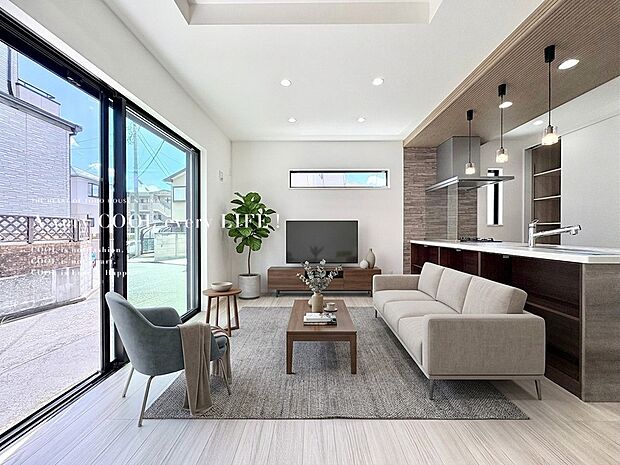 【配置してある家具や小物はCGによるイメージです。】【Livingroom】リビングルーム