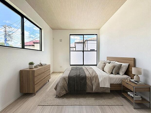 【配置してある家具や小物はCGによるイメージです。】【Bedroom】居室