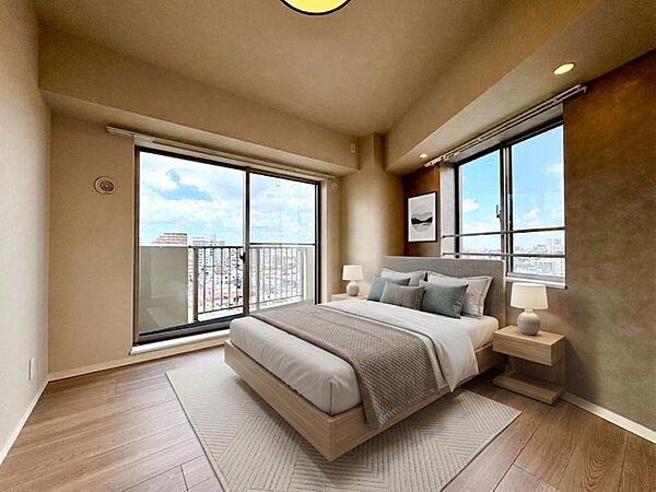 【配置してある家具や小物はCGによるイメージです。】【Bedroom】居室