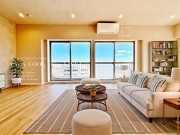 【配置してある家具や小物はCGによるイメージです】【Livingroom】リビング