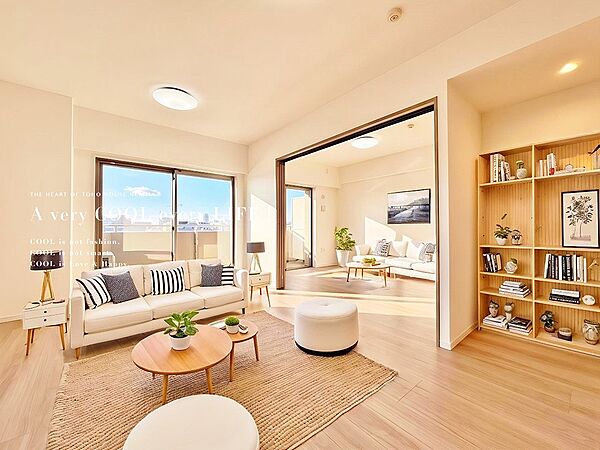 【配置してある家具や小物はCGによるイメージです。】【Livingroom】リビングルーム