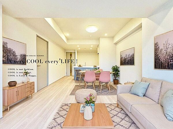 【配置してある家具や小物はCGによるイメージです。】【Livingroom】リビングルーム