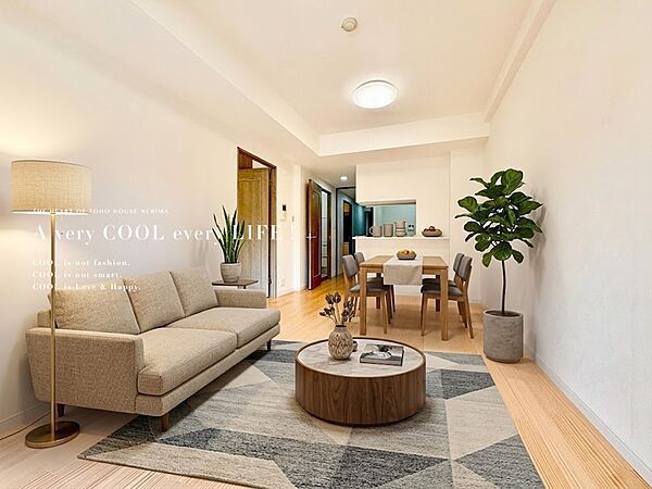 【配置してある家具や小物はCGによるイメージです。】【Livingroom】リビングルーム