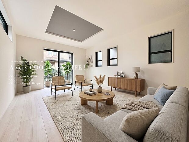 【配置してある家具や小物はCGによるイメージです。】【Livingroom】リビングルーム