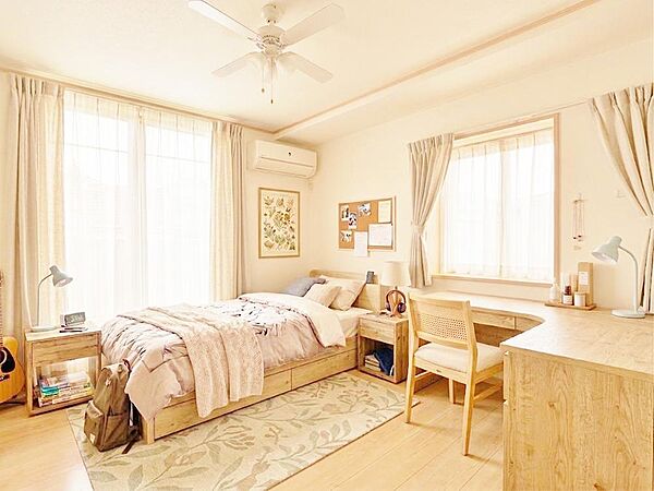 「配置してある家具や小物はCGによるイメージです。」【Bedroom】居室
