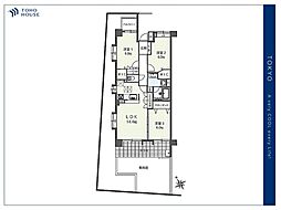 コスモ板橋志村プリオール 3LDKの間取図画像
