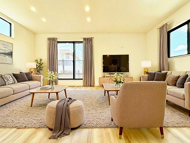 【配置してある家具や小物はCGによるイメージです】【Livingroom】リビング