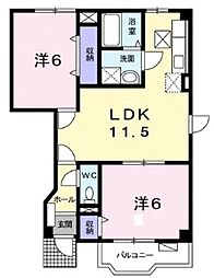 間取図画像 2LDK