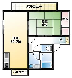 間取図画像 1LDK