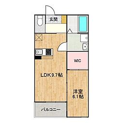 JR山陽本線 大門駅 徒歩34分の賃貸アパート 2階1LDKのリビング/ダイニング