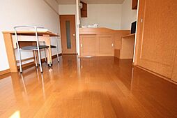 JR福塩線 新市駅 徒歩10分の賃貸アパート 1階1Kのリビング/ダイニング