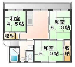 間取図画像 3DK