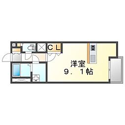 レオネクスト原 ワンルームの間取図画像