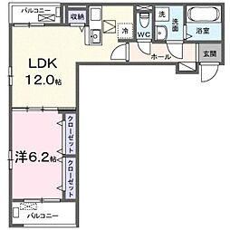 南松永町2丁目アパート(028921401) 1LDKの間取図画像