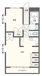 アルコV 1LDKの間取図画像