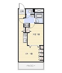 アルコV 1LDKの間取図画像