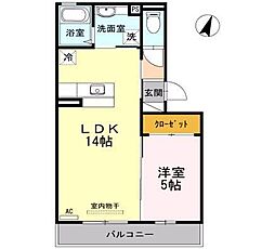 間取図画像 1LDK