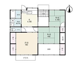 千綿借家 3Kの間取り