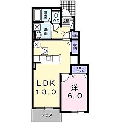 エム・フレール1 1LDKの間取図画像