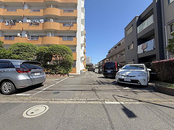 駐車場は平置き自走式（全17区画）、11000円/月（1台空有、2025.11.28現在）