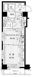 メインステージ浅草 1DKの間取図画像