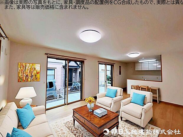 【リビング】光と風があふれる開放的なリビングダイニング