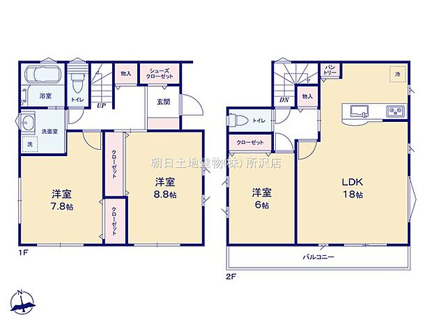 【間取】ゆったりとした間取りが、くつろぎの時間を豊かにしてくれます。