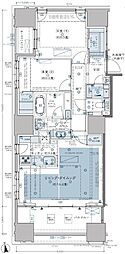 グランドヒルズ南青山 2LDKの間取図画像